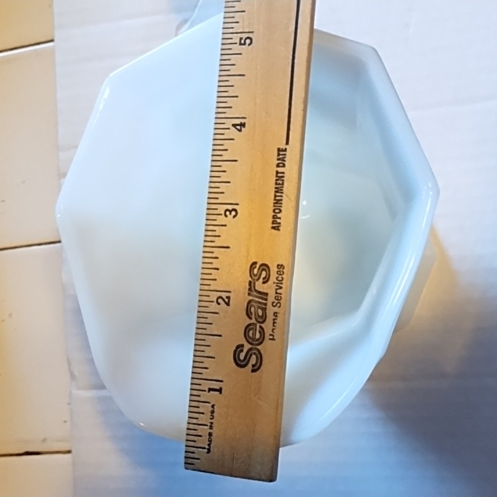White Milk Glass Pitcher (Grape Design) - Picture 11 of 11